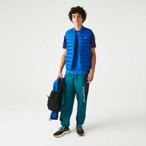 Lacoste Padded Water-Repellent Vest Blue | MPI-301274