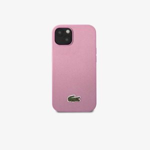 Lacoste Petit Pique Effect iPhone 14 Plus Case Parme | SHK-246591