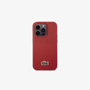 Lacoste Petit Pique Effect iPhone 14 Pro Case Red | QFH-816950