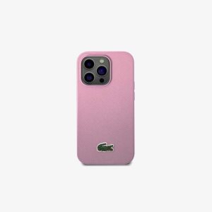 Lacoste Petit Pique Effect iPhone 14 Pro Case Parme | XJF-192680