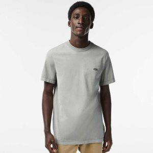 Lacoste Plain Organic Cotton T-Shirt Light Green | TEQ-976014