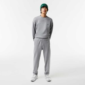 Lacoste Print Trackpants Grey Chine | KUF-563810