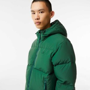 Lacoste Quilted Water-Repellent Jacket Green | YQP-675983