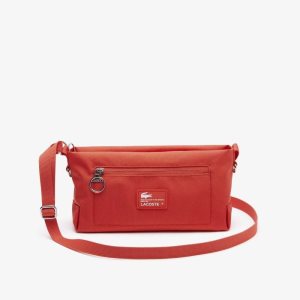 Lacoste Recycled Fiber Zipped Bag Pasteque | XDU-514097