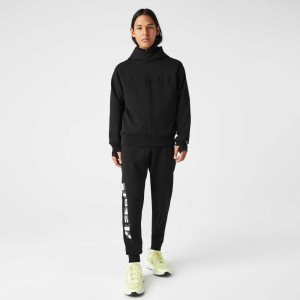 Lacoste Reflective Print Trackpants Black | ZMH-902857