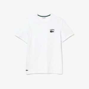 Lacoste Regular Fit Cotton Jersey T-Shirt White | ZYJ-146082