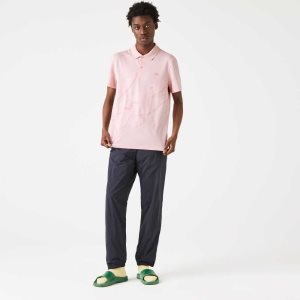 Lacoste Regular Fit Stretch Organic Cotton Polo Pink | JRW-849530