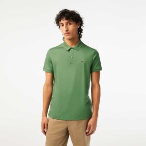 Lacoste Regular Fit Ultra Soft Cotton Jersey Polo Khaki Green | ROK-304219