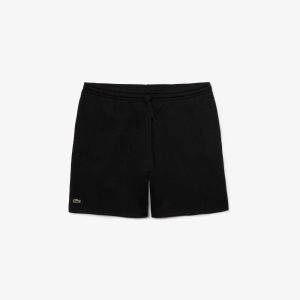 Lacoste SPORT Big Fit Fleece Shorts Black | HBN-218907