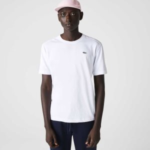 Lacoste SPORT Breathable T-Shirt White | OIZ-957402