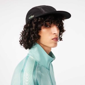 Lacoste SPORT Folding Peak Girolle Cap Black | GVT-543692