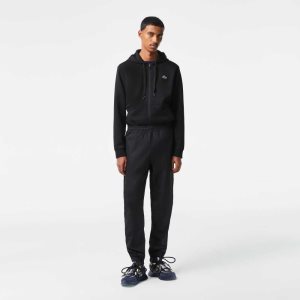 Lacoste SPORT Lightweight Fabric Tracksuit Pants Black | HTI-921364