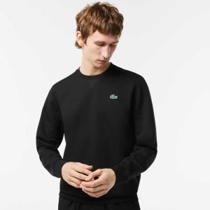 Lacoste SPORT Mesh Panels Sweatshirt Black | ZDL-485963