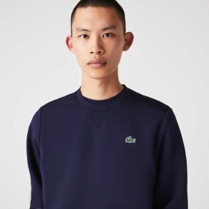 Lacoste SPORT Mesh Panels Sweatshirt Navy Blue | FHL-768432