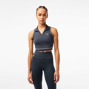 Lacoste SPORT Polo-Style SPORTs Bra Blue | DNV-317908