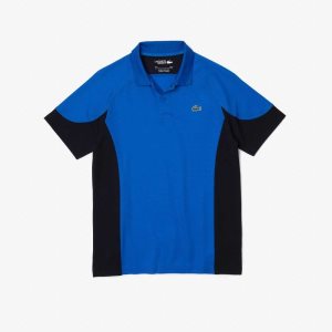 Lacoste SPORT Regular Fit Colorblock Golf Polo Blue / Navy Blue | BDS-612503