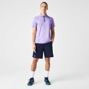 Lacoste SPORT Regular Fit Seamless Tennis Shorts Navy Blue | KRE-160482