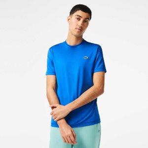 Lacoste SPORT Slim Fit Stretch Jersey T-Shirt Blue | TQM-310742