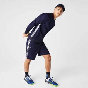 Lacoste SPORT Taffeta Tennis Shorts Navy Blue | BKL-234719