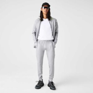 Lacoste SPORT Tapered Trackpants Grey Chine / Light Grey | EUQ-690281