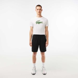 Lacoste SPORT Ultra-Light Shorts Black / White | SXI-268045