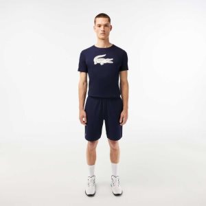 Lacoste SPORT Ultra-Light Shorts Navy Blue / White | OTR-957418