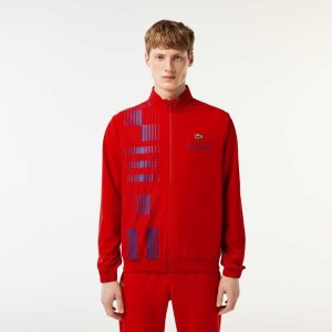 Lacoste SPORT x Novak Djokovic Track Jacket Red / Purple | YLA-182634