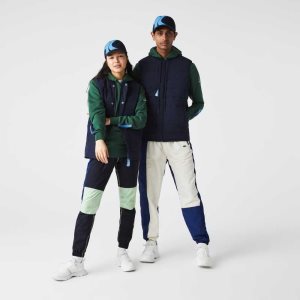 Lacoste SPORT x Theo Curin Vest Jacket Navy Blue / Blue | YOI-523704