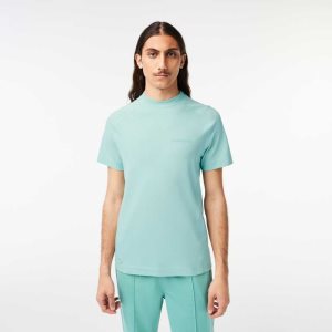 Lacoste Slim Fit Organic Cotton Pique T-Shirt Mint | FKV-253716