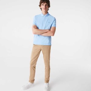 Lacoste Smart Paris Polo Stretch Cotton Blue | AJM-653798