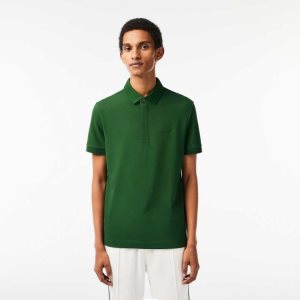 Lacoste Smart Paris Polo Stretch Cotton Green | CBD-948706