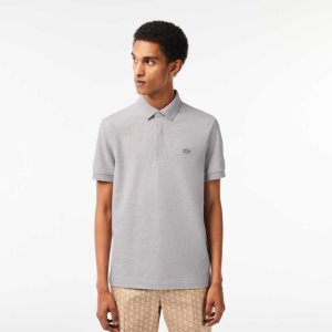 Lacoste Smart Paris Polo Stretch Cotton Grey Chine | EFA-579462