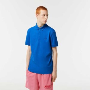 Lacoste Smart Paris Polo Stretch Cotton Blue | HJG-435691