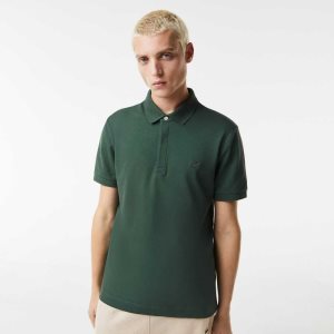 Lacoste Smart Paris Polo Stretch Cotton Green | KUB-120734