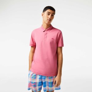 Lacoste Smart Paris Polo Stretch Cotton Pink | PMR-241756