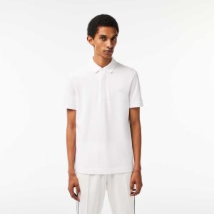 Lacoste Smart Paris Polo Stretch Cotton White | TQR-053867