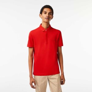 Lacoste Smart Paris Polo Stretch Cotton Red | XMS-013628