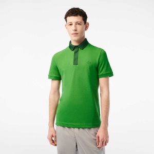 Lacoste Smart Paris Polo with cotton Petit Pique Green | JWM-419703