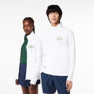 Lacoste Sport Miami Open Edition Sweatshirt White | CMF-975684