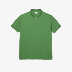 Lacoste Tall Fit Cotton Petit Pique Polo Green | MYE-652187