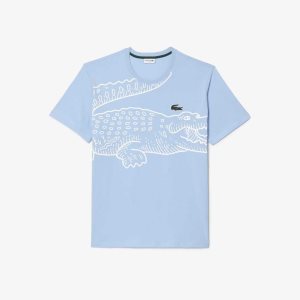 Lacoste Tall Fit Cotton T-Shirt Blue | DEI-912630