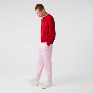 Lacoste Tapered Fit Fleece Trackpants Pink | HTS-394875