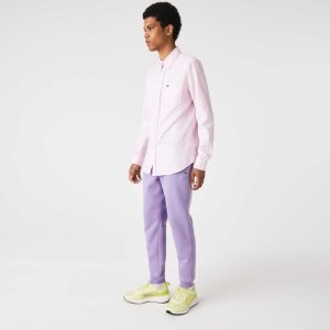 Lacoste Tapered Fit Fleece Trackpants Purple | RGM-109832