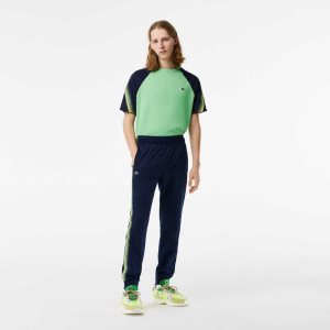 Lacoste Tennis Abrasion-Resistant Track Pants Navy Blue | VPN-527914