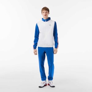 Lacoste Tennis Regular Fit Jogger Set White / Blue / White | ZMD-728193