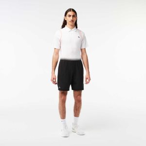 Lacoste Tennis x Daniil Medvedev Mesh Shorts Black | QTX-154607