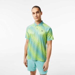 Lacoste Tennis x Novak Djokovic Fan Version Polo Mint | CKU-820479