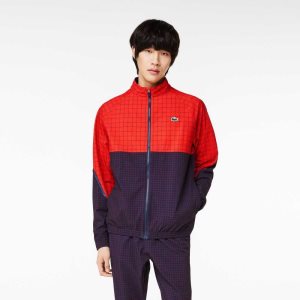 Lacoste Tennis x Novak Djokovic Jogger Set Red / Navy Blue | WVZ-807432