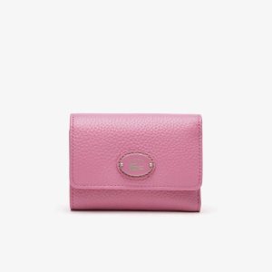 Lacoste Top Grain Leather Flap Close Wallet Reseda | LJO-463795