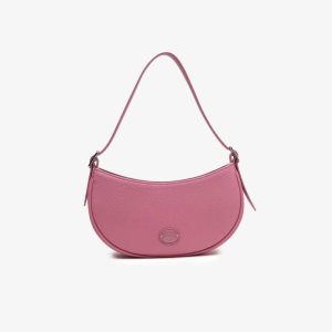 Lacoste Top Grain Leather Halfmoon Bag Reseda | LCP-517304